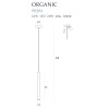 MAXLIGHT P0204 LAMPA WISZĄCA ORGANIC I ZŁOTA