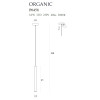 MAXLIGHT P0458 LAMPA WISZĄCA ORGANIC I MIEDŹ SZCZOTKOWANA