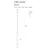 MAXLIGHT P0459 LAMPA WISZĄCA ORGANIC I ZŁOTO SZCZOTKOWANE
