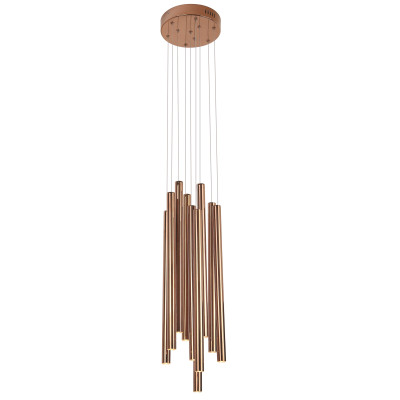 MAXLIGHT P0205D LAMPA WISZĄCA ORGANIC 10x1 MIEDŹ MAŁA ŚCIEMNIALNA
