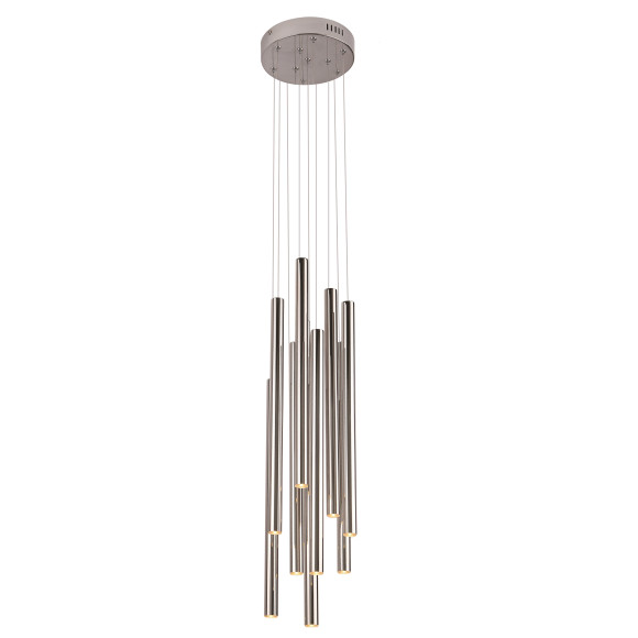 MAXLIGHT P0206D LAMPA WISZĄCA ORGANIC 10x CHROM MAŁA ŚCIEMNIALNA