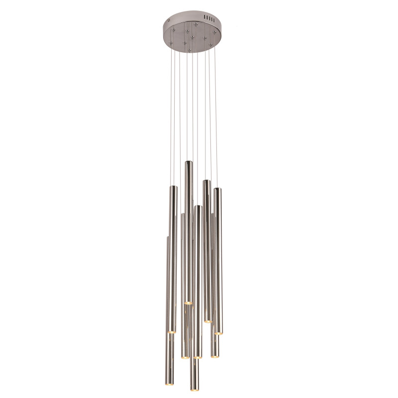 MAXLIGHT P0206D LAMPA WISZĄCA ORGANIC 10x CHROM MAŁA ŚCIEMNIALNA