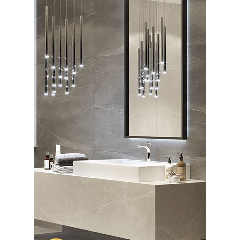 MAXLIGHT P0206D LAMPA WISZĄCA ORGANIC 10x CHROM MAŁA ŚCIEMNIALNA