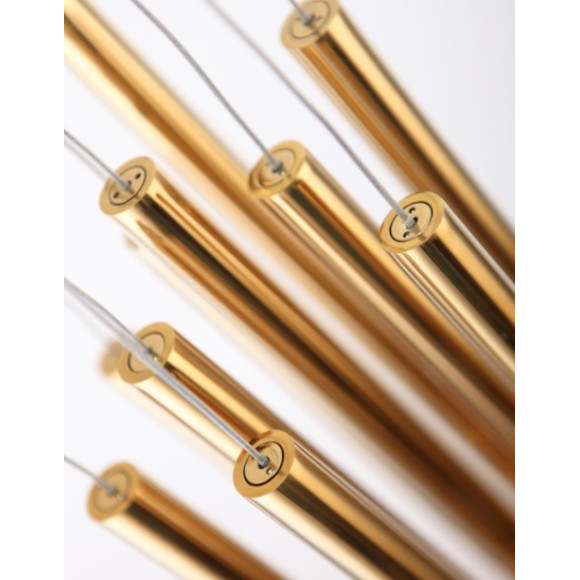 MAXLIGHT P0265D LAMPA WISZĄCA ORGANIC 10x ZŁOTA MAŁA ŚCIEMNIALNA