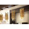 MAXLIGHT P0265D LAMPA WISZĄCA ORGANIC 10x ZŁOTA MAŁA ŚCIEMNIALNA