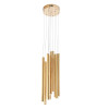 MAXLIGHT P0265D LAMPA WISZĄCA ORGANIC 10x ZŁOTA MAŁA ŚCIEMNIALNA
