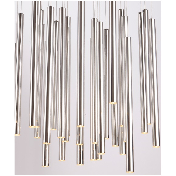 MAXLIGHT P0175D LAMPA WISZĄCA ORGANIC 33x1 CHROM ŚCIEMNIALNA MAXLIGHT P0175D LAMPA WISZĄCA ORGANIC 33x1 CHROM ŚCIEMNIALNA