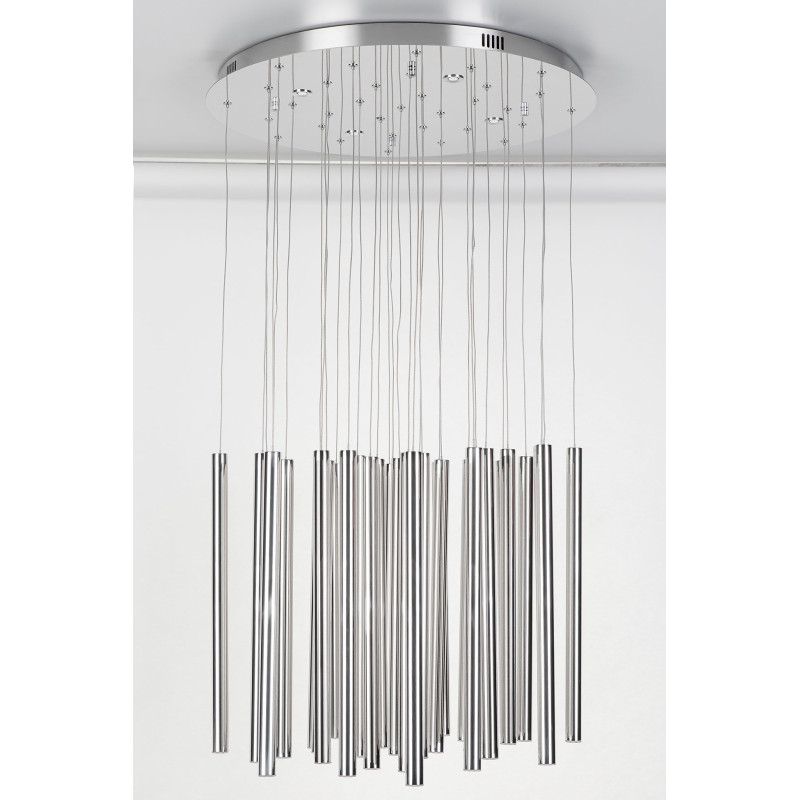 MAXLIGHT P0175D LAMPA WISZĄCA ORGANIC 33x1 CHROM ŚCIEMNIALNA