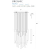 MAXLIGHT P0175D LAMPA WISZĄCA ORGANIC 33x1 CHROM ŚCIEMNIALNA