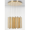 MAXLIGHT P0242D LAMPA WISZĄCA ORGANIC 33x1 ZŁOTA ŚCIEMNIALNA