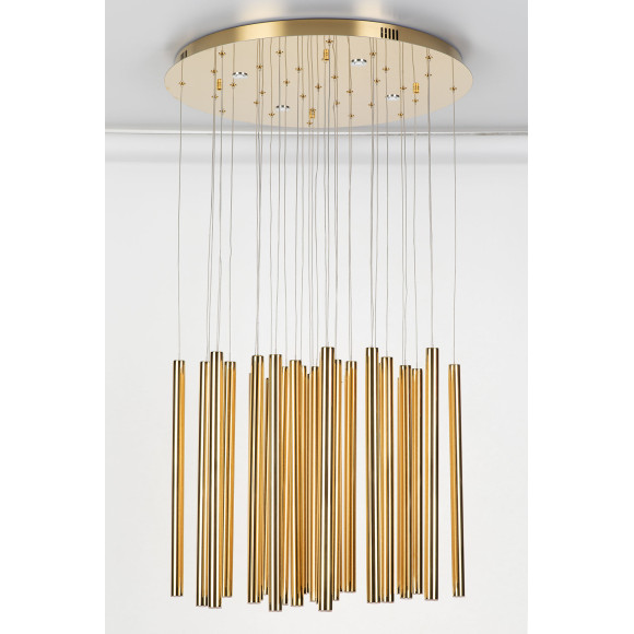 MAXLIGHT P0242D LAMPA WISZĄCA ORGANIC 33x1 ZŁOTA ŚCIEMNIALNA