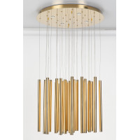 MAXLIGHT P0242D LAMPA WISZĄCA ORGANIC 33x1 ZŁOTA ŚCIEMNIALNA