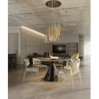 MAXLIGHT P0476D LAMPA WISZĄCA ORGANIC 33x1  ZŁOTO SZCZOTKOWANE