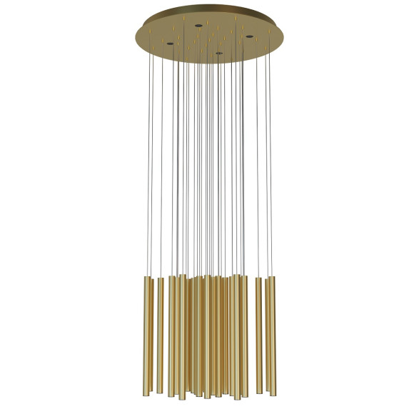 MAXLIGHT P0476D LAMPA WISZĄCA ORGANIC 33x1  ZŁOTO SZCZOTKOWANE