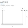 MAXLIGHT P0354D LAMPA WISZĄCA ORGANIC HORIZON 100CM CZARNA ŚCIEMNIALNA