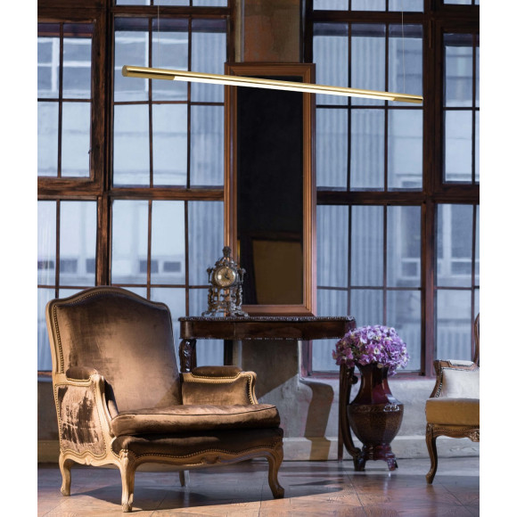 MAXLIGHT P0356 LAMPA WISZĄCA ORGANIC HORIZON 100CM ZŁOTA