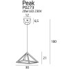 MAXLIGHT P0273 LAMPA WISZĄCA PEAK S CHROME, 20W
