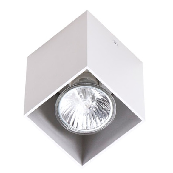 MAXLIGHT C0082 LAMPA SUFITOWA PET SQUARE BIAŁA, GU10 MAXLIGHT C0082 LAMPA SUFITOWA PET SQUARE BIAŁA, GU10