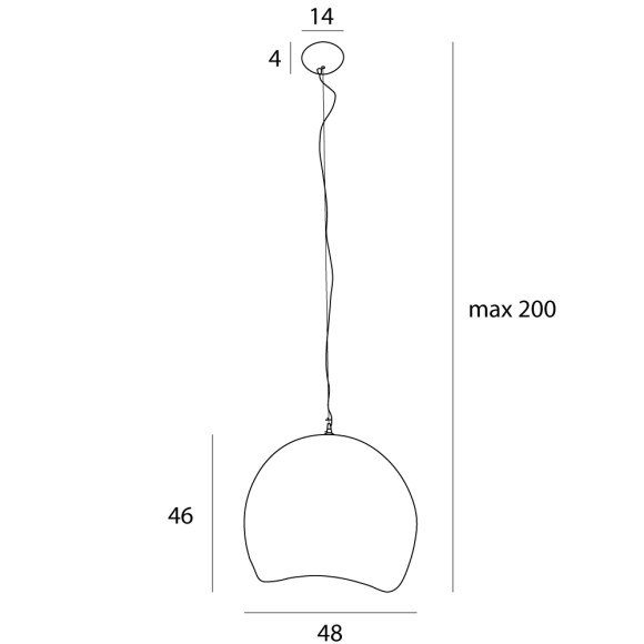MAXLIGHT P0533 LAMPA WISZĄCA PIERRE 48CM MAXLIGHT P0533 LAMPA WISZĄCA PIERRE 48CM