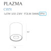 MAXLIGHT C0151 PLAZMA PLAFON CZARNY IP54