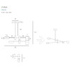 MAXLIGHT P0404 LAMPA WISZĄCA PUMA LED 4x 7W BK/GD