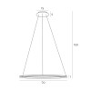 MAXLIGHT P0494 LAMPA WISZĄCA QUEEN  Ø 70 cm ZŁOTO SZCZOTKOWANE
