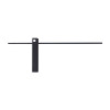 MAXLIGHT W0281 KINKIET SABRE 61 cm CZARNY IP23, ściemnialny z włącznikiem dotykowym