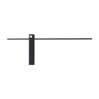 MAXLIGHT W0281 KINKIET SABRE 61 cm CZARNY IP23, ściemnialny z włącznikiem dotykowym