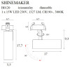 MAXLIGHT H0120 LAMPA WPUSZCZANA SHINEMAKER CZARNA- ŚCIEMNIALNA