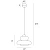MAXLIGHT P0603 LAMPA WISZĄCA SIGNATURE C AMBER GLASS