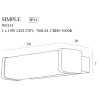 MAXLIGHT W0144  KINKIET SIMPLE IP44, 10W