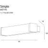 MAXLIGHT W0145  KINKIET SIMPLE IP44, 11W