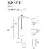 MAXLIGHT P0451 LAMPA WISZĄCA SMOOTH III MAXLIGHT P0451 LAMPA WISZĄCA SMOOTH III