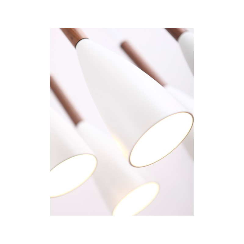 MAXLIGHT P0147  LAMPA WISZĄCA SOFT 5 BIAŁA