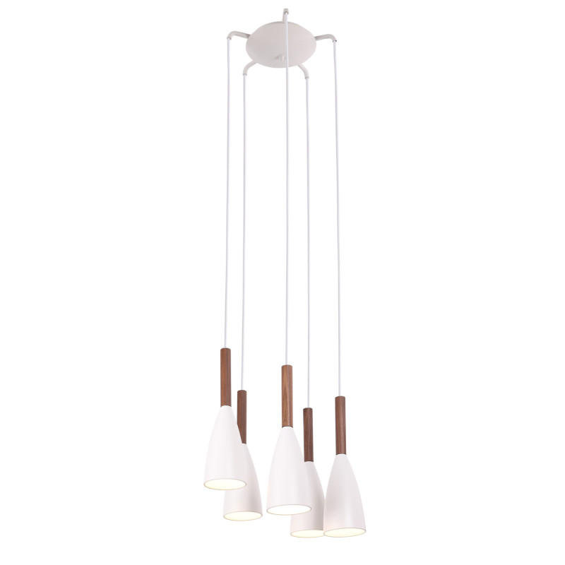 MAXLIGHT P0147  LAMPA WISZĄCA SOFT 5 BIAŁA