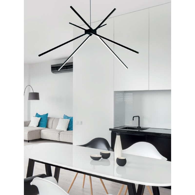 MAXLIGHT P0412 LAMPA WISZĄCA SPIDER BLACK