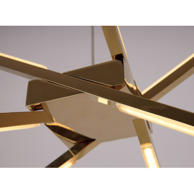 MAXLIGHT P0457 LAMPA WISZĄCA SPIDER ZŁOTA