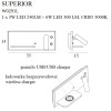 MAXLIGHT W0291L KINKIET SUPERIOR Z GNIAZDEM USB I ŁADOWARKĄ INDUKCYJNĄ BIAŁY