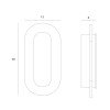MAXLIGHT W0393 KINKIET TRAVERTINO OVAL 10W