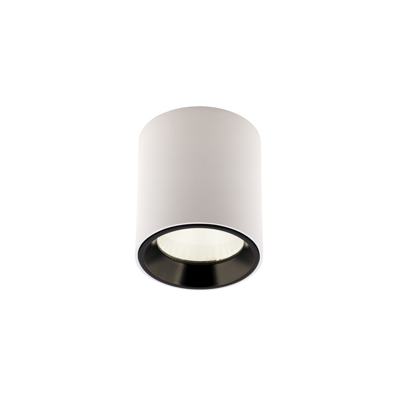 MAXLIGHT C0155 LAMPA SUFITOWA TUB OKRĄGŁY BIAŁY+ PIERŚCIEŃ OZDOBNY BIAŁY RC0155/C0156 WHITE