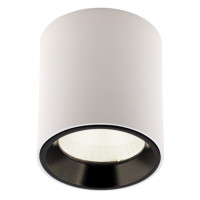 MAXLIGHT C0155 LAMPA SUFITOWA TUB OKRĄGŁY BIAŁY+ PIERŚCIEŃ OZDOBNY BIAŁY RC0155/C0156 WHITE