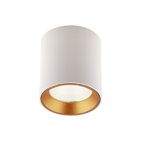 MAXLIGHT C0155 LAMPA SUFITOWA TUB OKRĄGŁY BIAŁY+ PIERŚCIEŃ OZDOBNY BIAŁY RC0155/C0156 WHITE