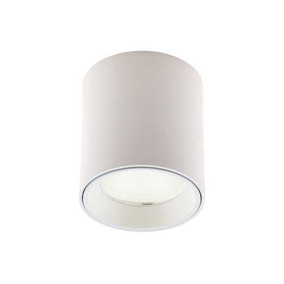 MAXLIGHT C0155 LAMPA SUFITOWA TUB OKRĄGŁY BIAŁY+ PIERŚCIEŃ OZDOBNY BIAŁY RC0155/C0156 WHITE