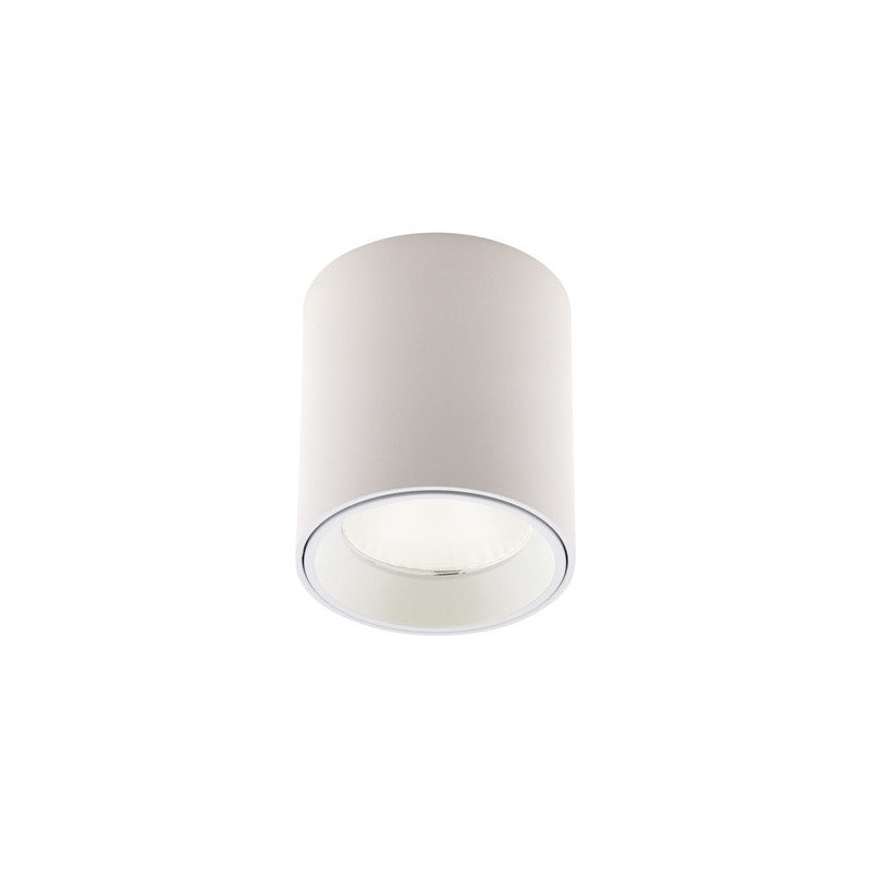 MAXLIGHT C0155 LAMPA SUFITOWA TUB OKRĄGŁY BIAŁY+ PIERŚCIEŃ OZDOBNY BIAŁY RC0155/C0156 WHITE
