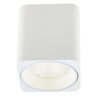 MAXLIGHT C0156 LAMPA SUFITOWA TUB KWADRAT BIAŁY+ PIERŚCIEŃ OZDOBNY BIAŁY RC0155/C0156 WHITE