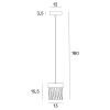 MAXLIGHT P0573D LAMPA WISZĄCA VETRO BRUSHED GOLD