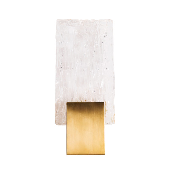MAXLIGHT W0360 KINKIET VETRO BRUSHED GOLD