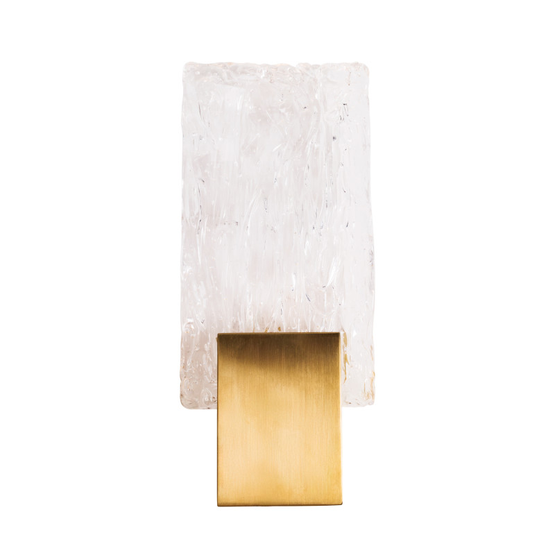 MAXLIGHT W0360 KINKIET VETRO BRUSHED GOLD