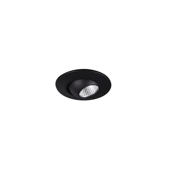 MAXLIGHT H0105 OPRAWA WPUSTOWA MAX YUCA ROUND TILTED BLACK 3W
