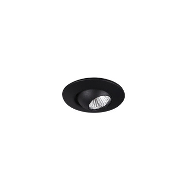 MAXLIGHT H0105 OPRAWA WPUSTOWA MAX YUCA ROUND TILTED BLACK 3W